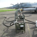 Aircraft fuel transfer pump, filters