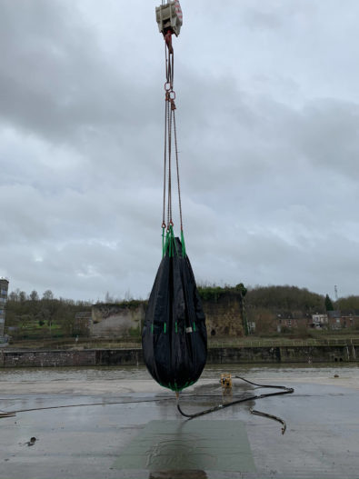 Load test water bag for crane