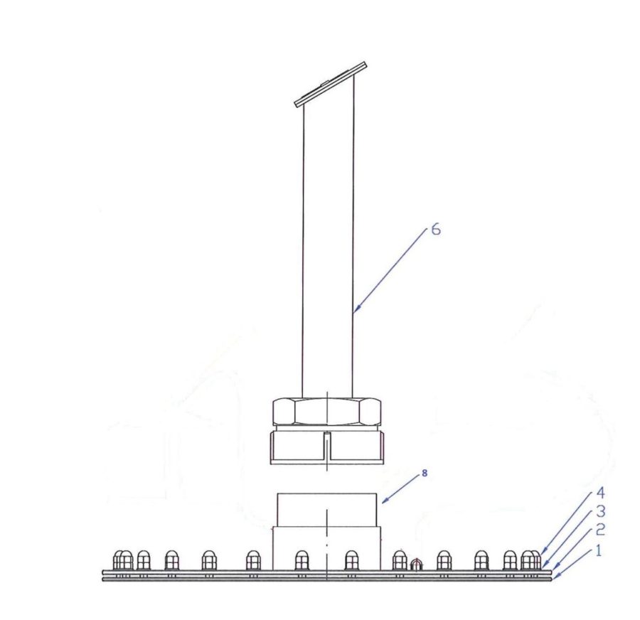 Degasing system mounting