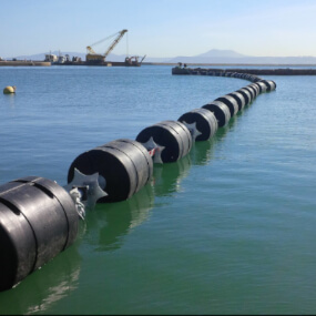 Floating security barriers